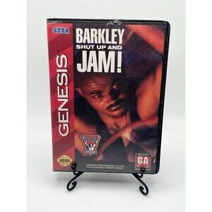 Barkley: Shut Up And Jam! In Box No Manual Sega Genesis Used 1994 TESTED